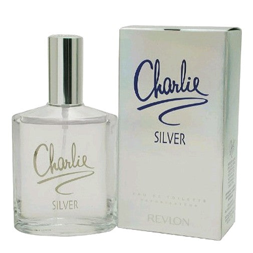 Bottle of Charlie Silver by Revlon, 3.4 oz Eau De Toilette Spray for Women